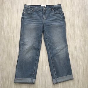Loft Straight Crop Jeans 27/4 Like New